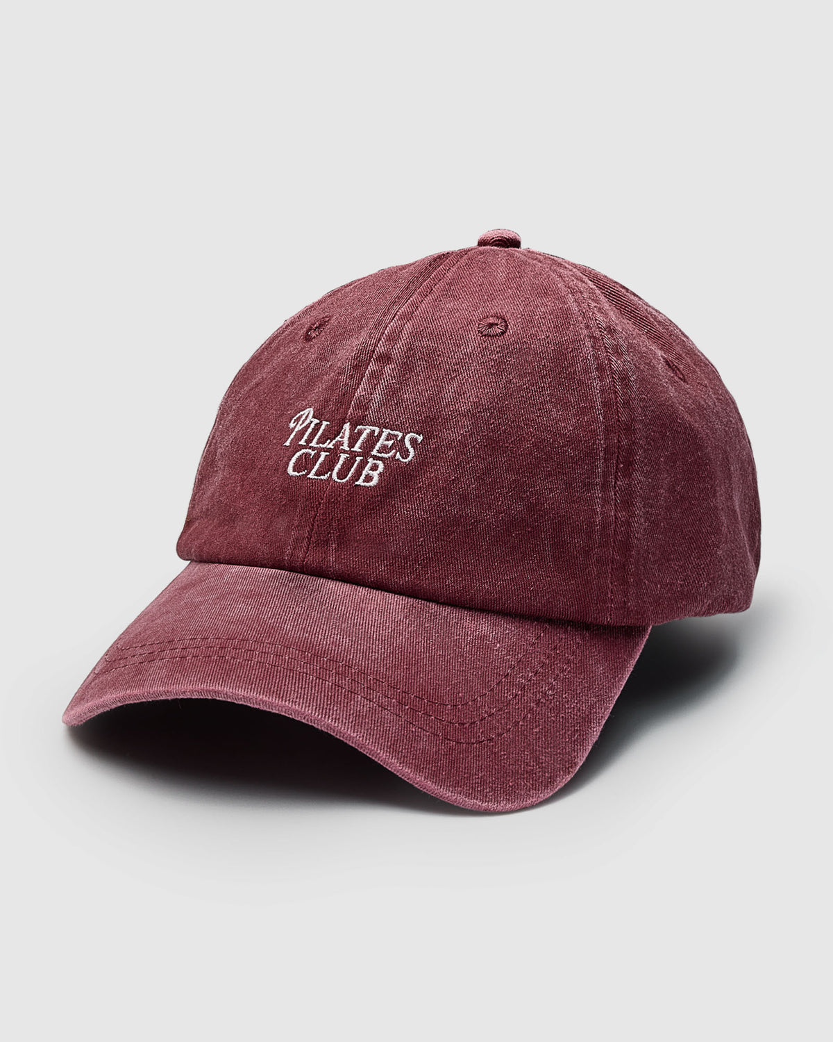 Embroidered Cap - Pilates Club Cabernet