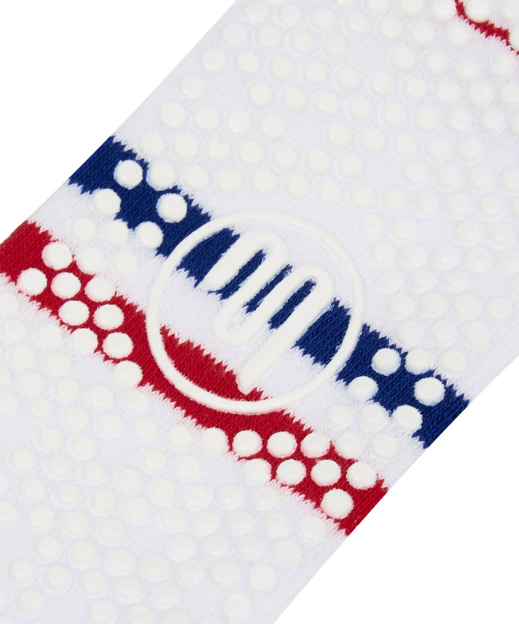 Classic Low Rise Grip Socks - Polo Stripe White.