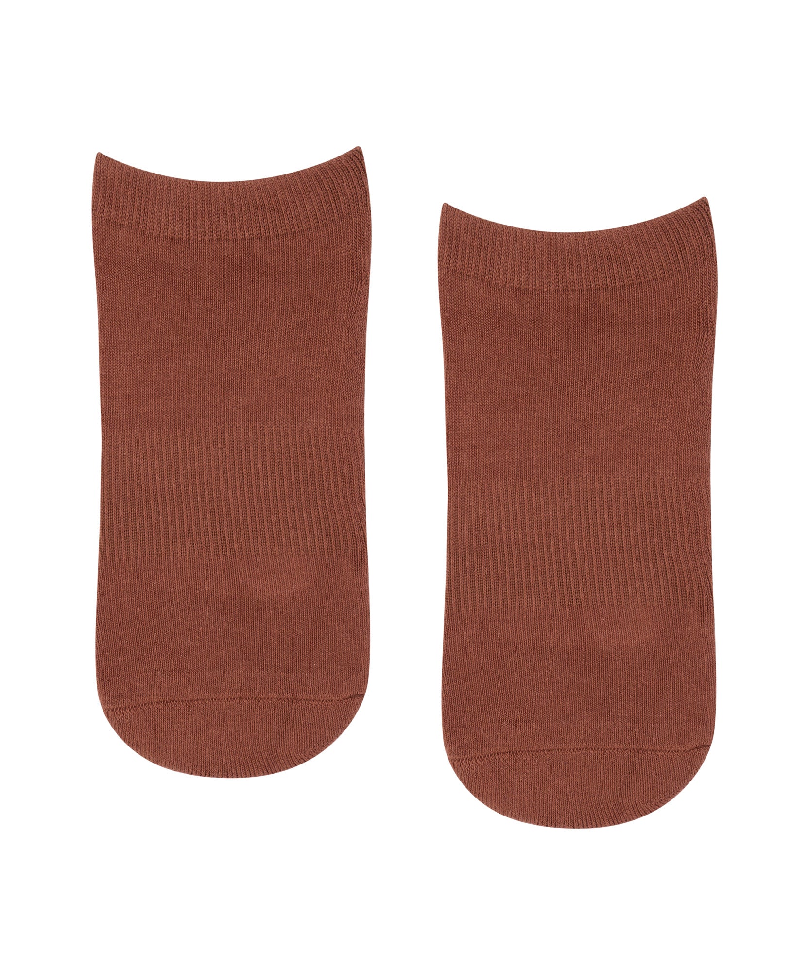 Classic Low Rise Grip Socks - Red Earth.