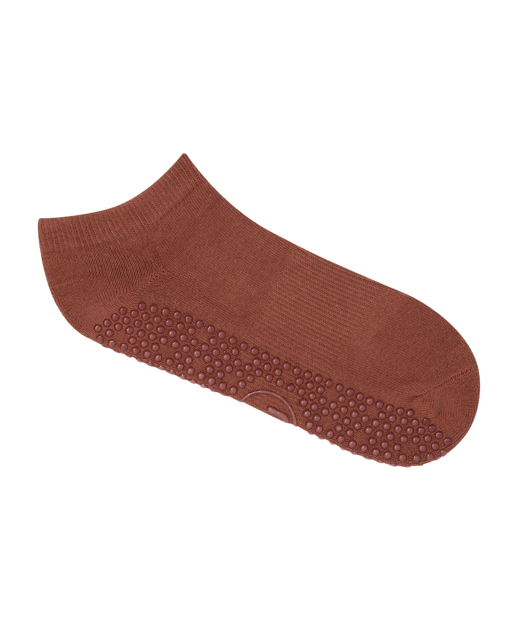 Classic Low Rise Grip Socks - Red Earth.