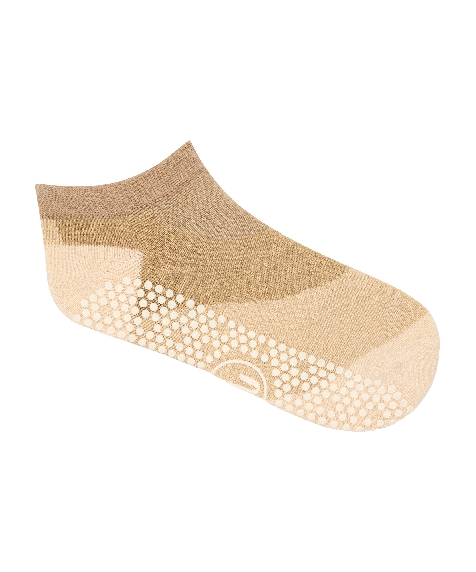 Classic Low Rise Grip Socks - Sand Stone.