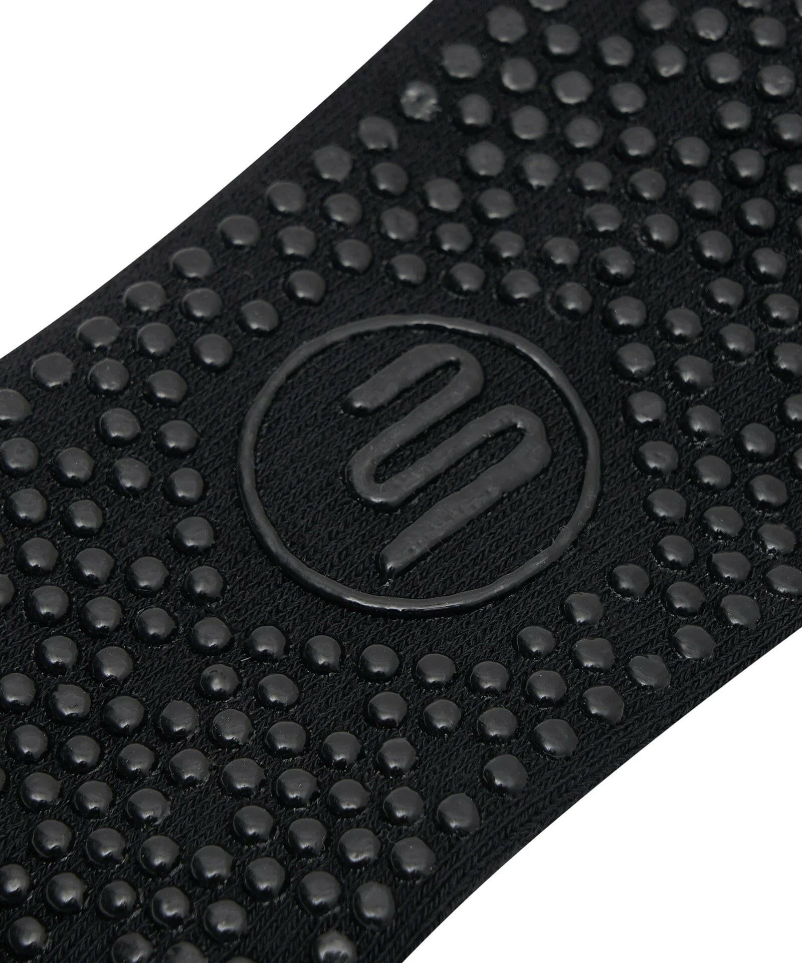 Crew Non Slip Grip Socks - Sporty Stripe Black.