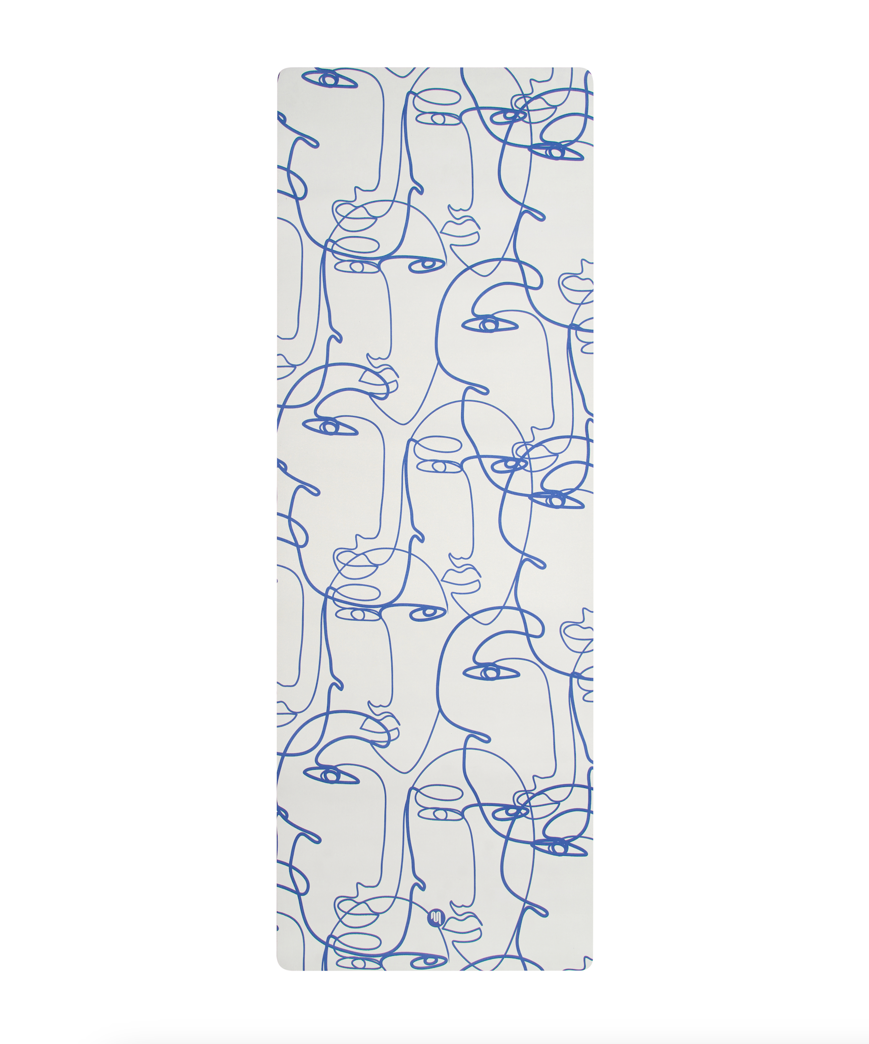 Luxe Recycled Yoga Mat - Ivory Abstract.