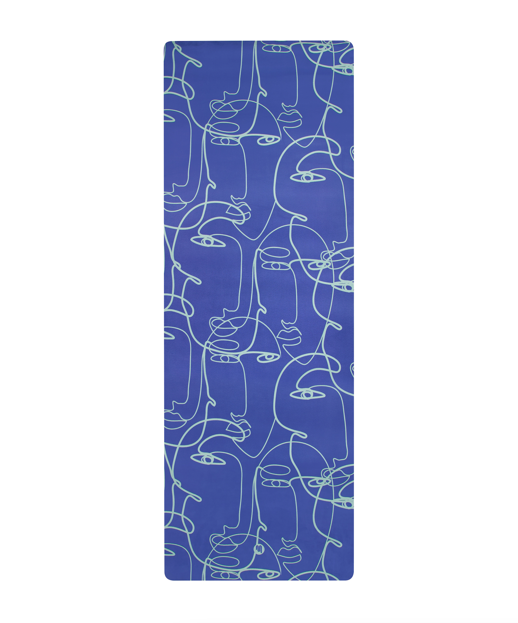 Luxe Recycled Yoga Mat - Azure Abstract.