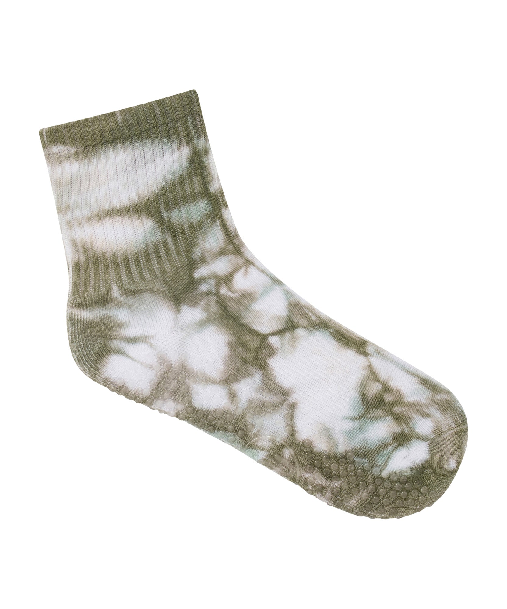 Crew Non Slip Grip Socks - Blue Gum Tie-Dye.