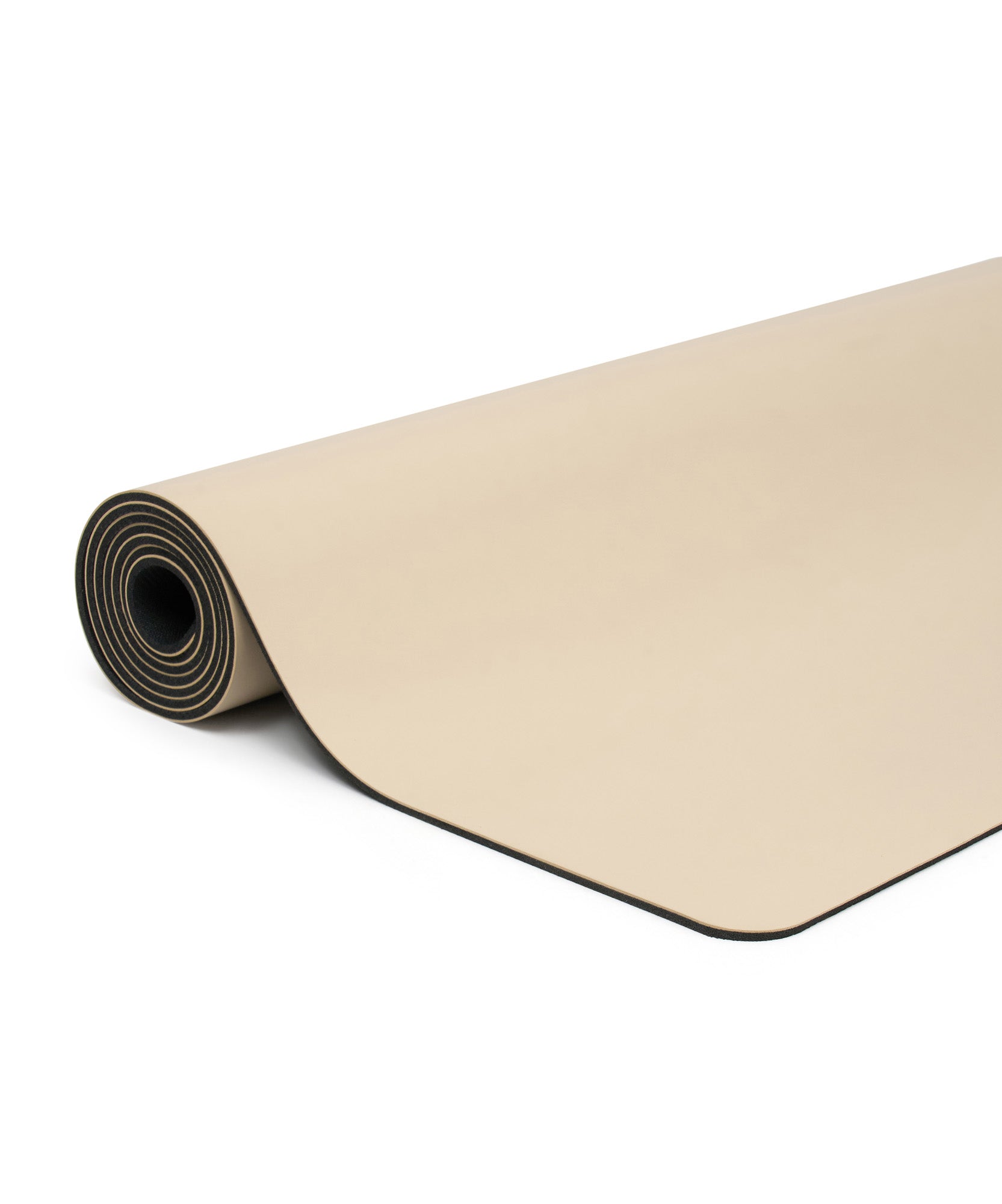 Vegan Leather Yoga Mat - Almond.