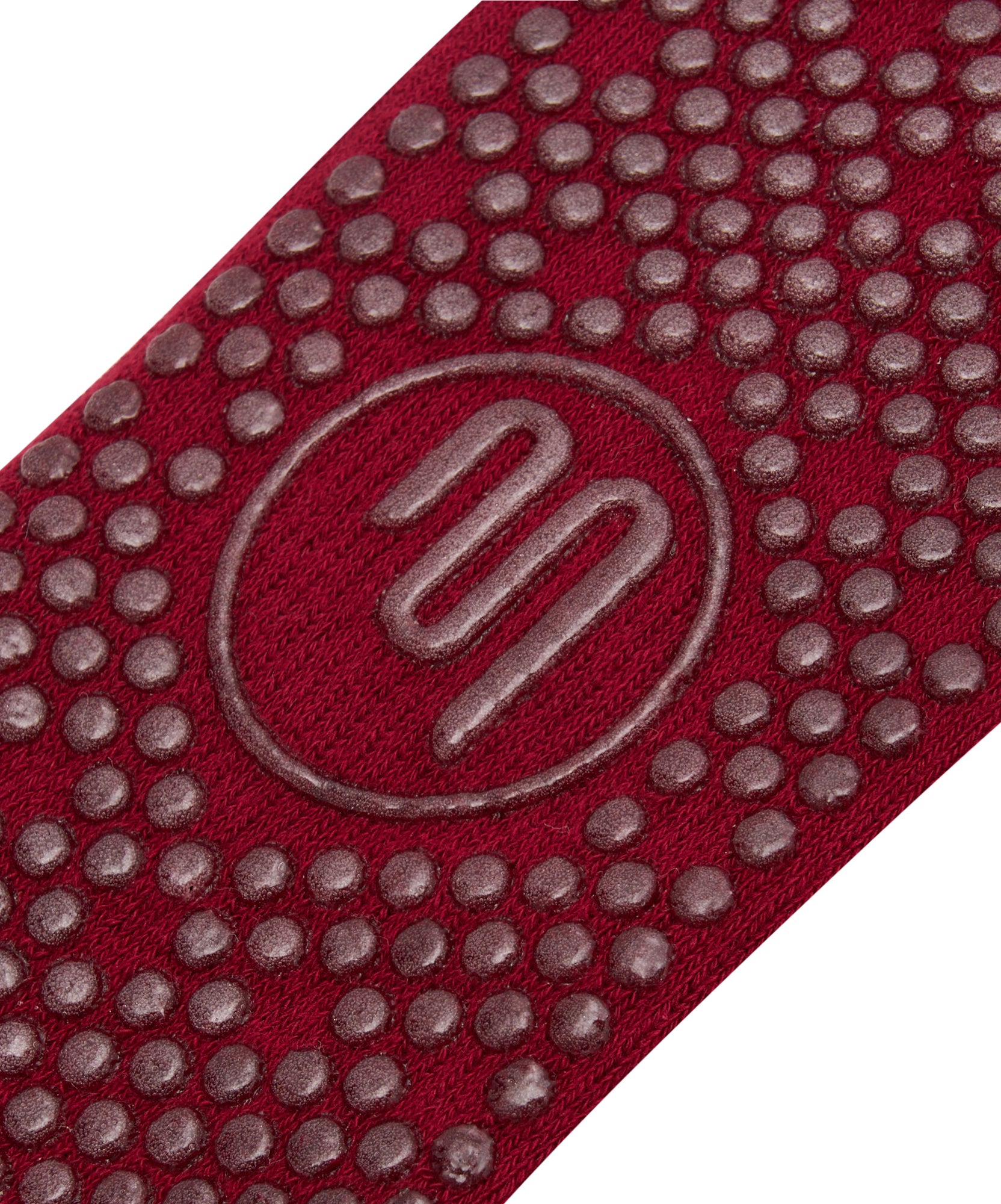 Crew Non Slip Grip Socks - Signature Crimson