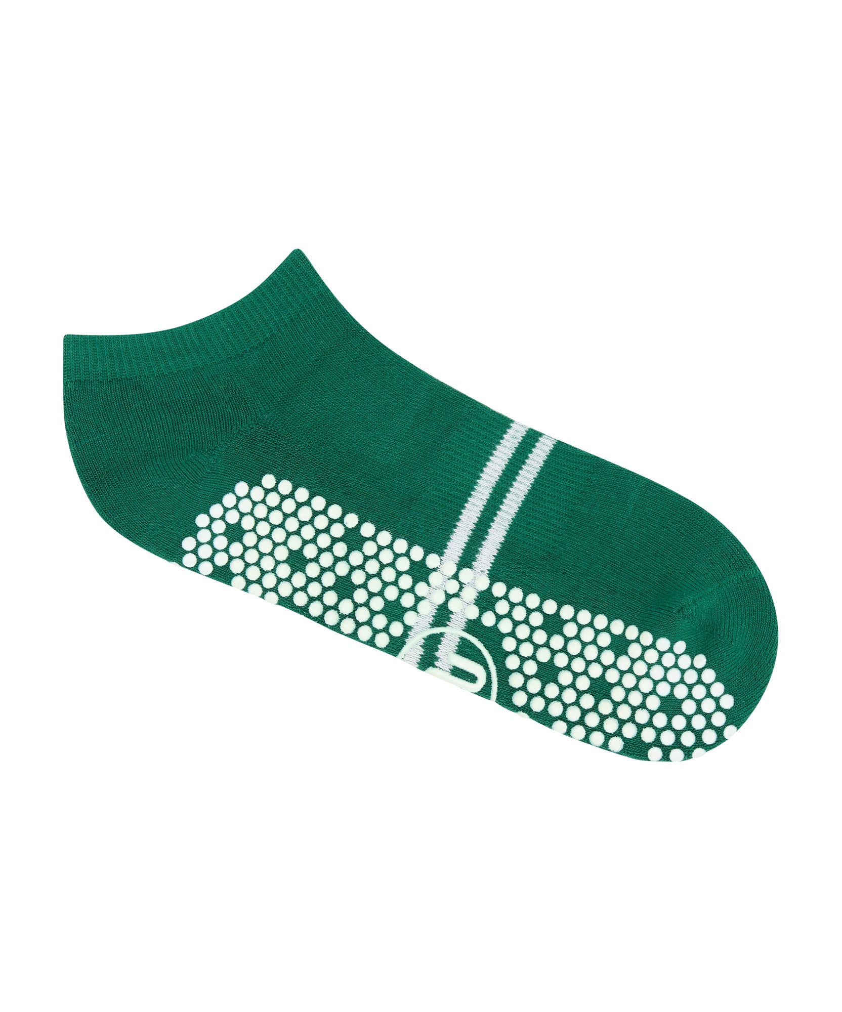 Classic Low Rise Grip Socks - Emerald Stripe