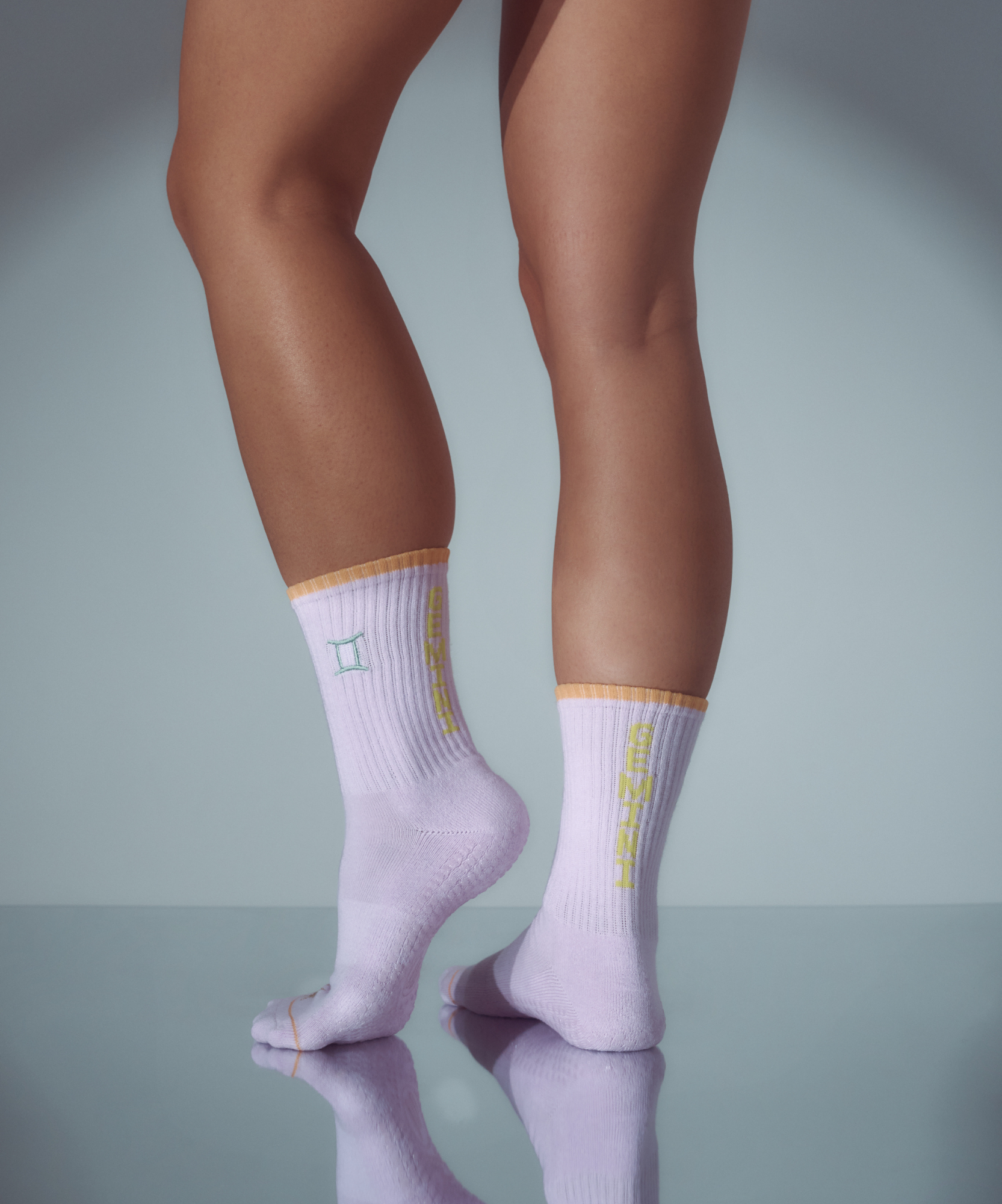 Crew Non Slip Grip Socks - Gemini.