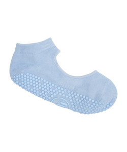 Slide On Non Slip Grip Socks, Powder Blue