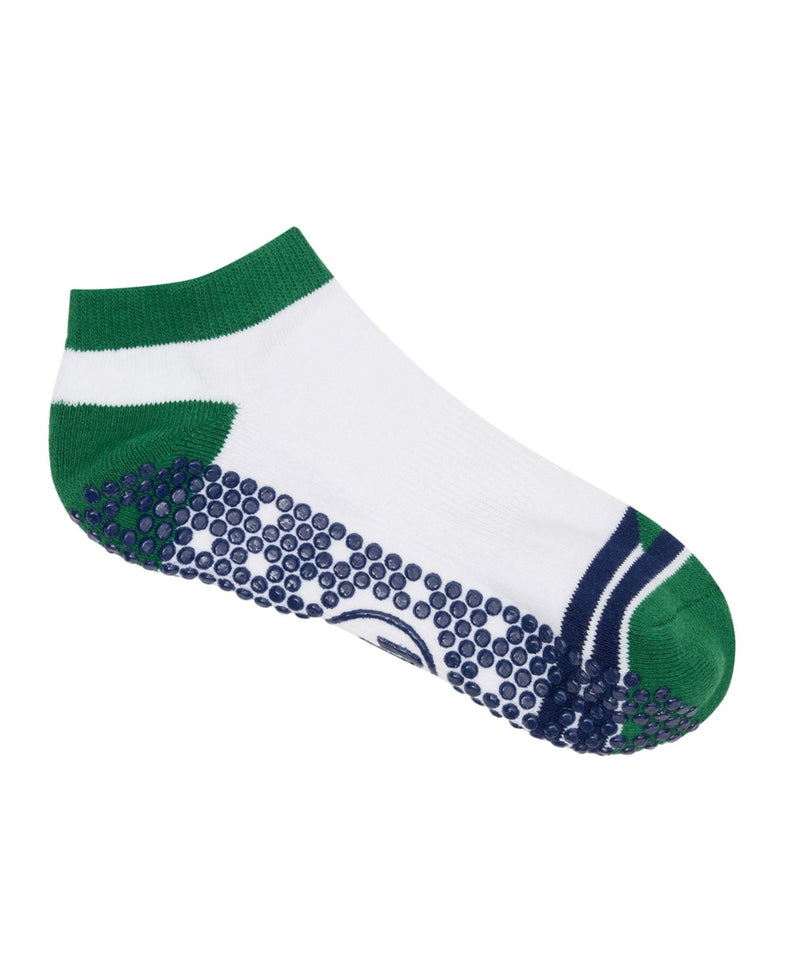 Classic Low Rise Grip Socks - Preppy Volley Ace
