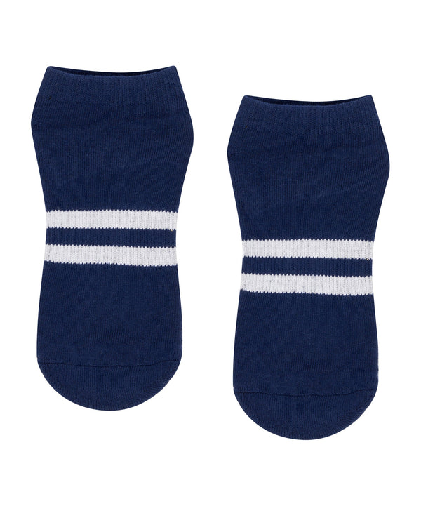 Classic Low Rise Grip Socks - Sporty Stripe Navy