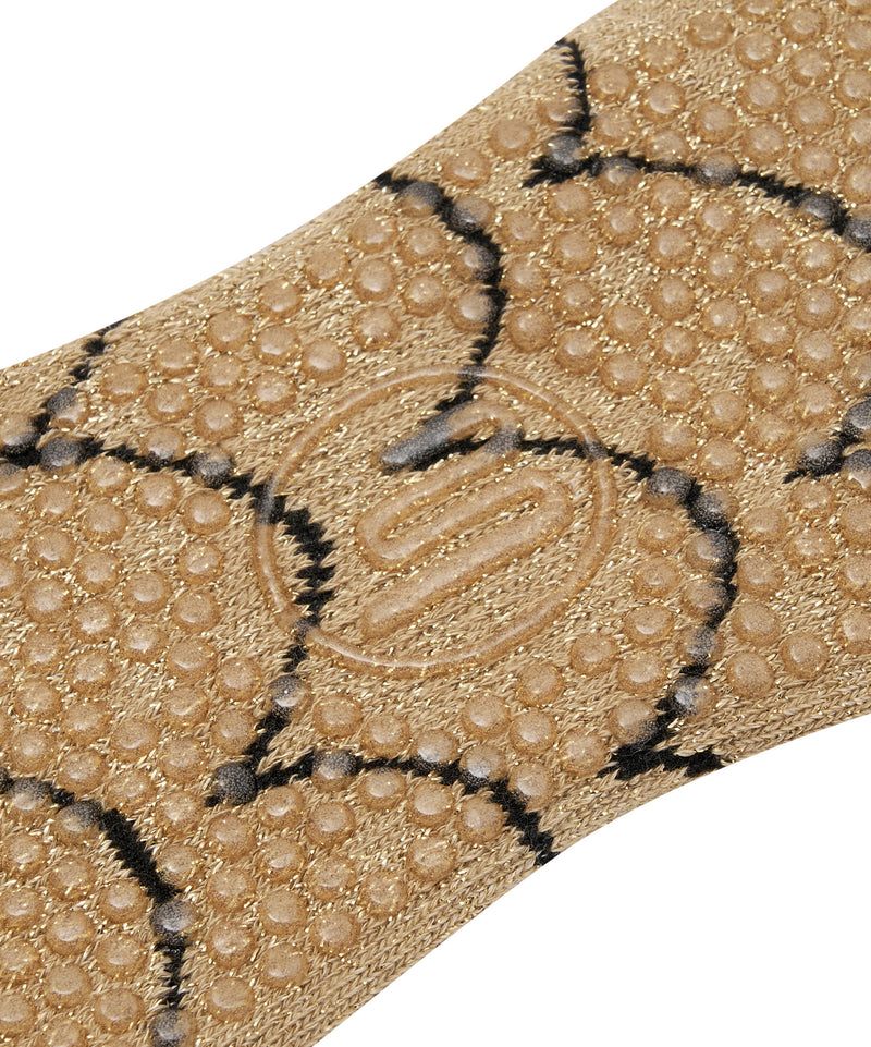 Classic Low Rise Grip Socks - Scallop Gold